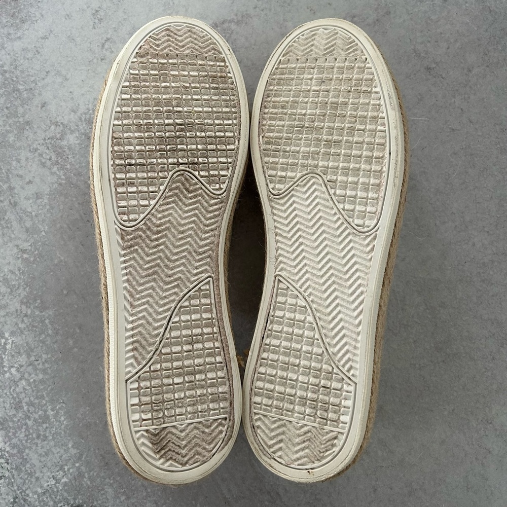 Steve Madden Girl Ariaa Flatform Espadrille Sneakers in Off White, 7.5 - Picture 9 of 9